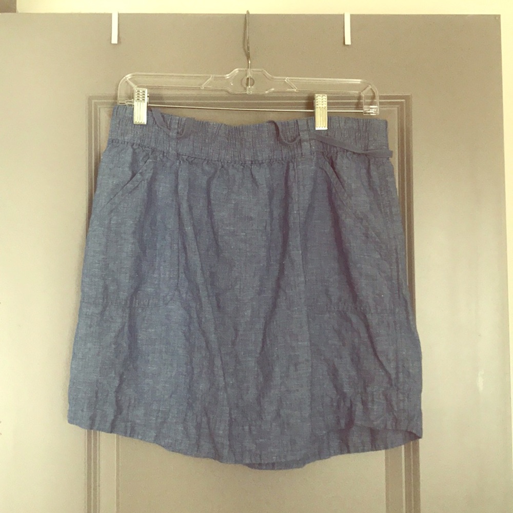 Relaxed denim skirt